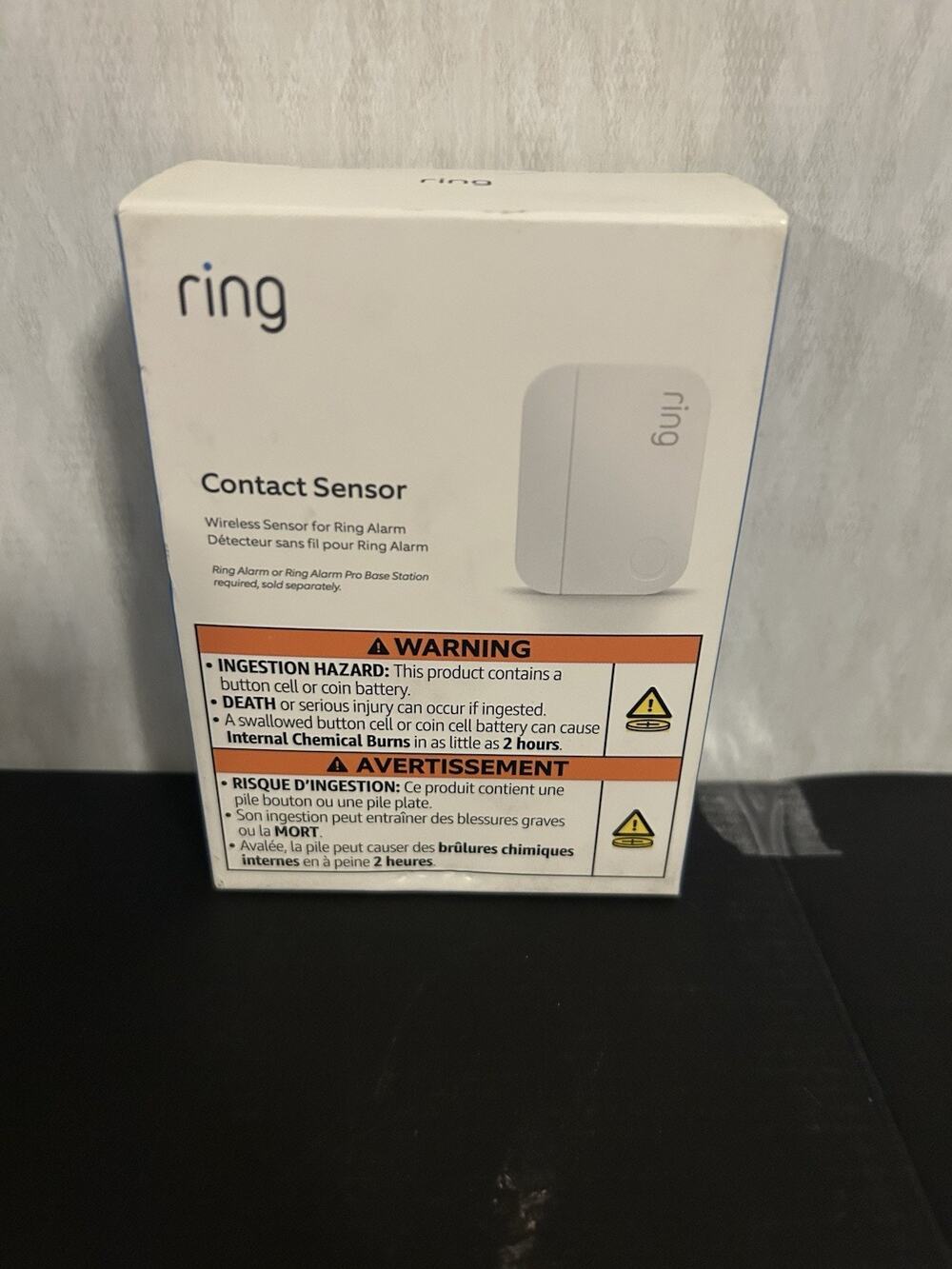 Ring Alarm Contact Sensor 2nd Gen Wireless Door Window Security Sensor White